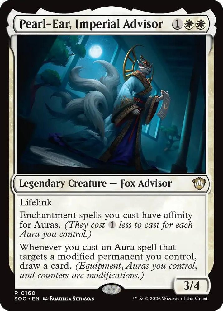 Image for Pearl-Ear, Imperial Advisor (160) [Secrets of Strixhaven] - Magic: The Gathering