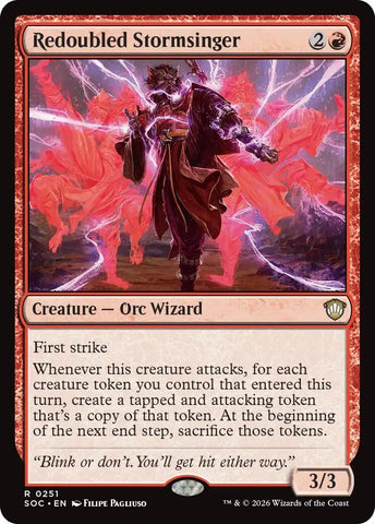 Image for Redoubled Stormsinger (251) [Secrets of Strixhaven] - Magic: The Gathering