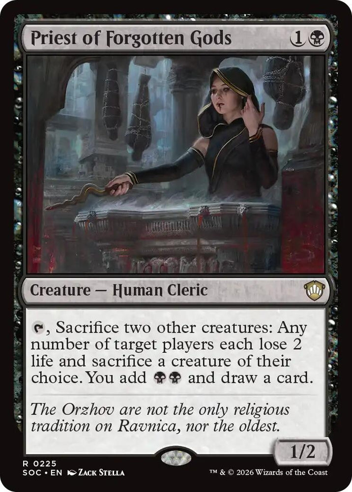 Image for Priest of Forgotten Gods (225) [Secrets of Strixhaven] - Magic: The Gathering