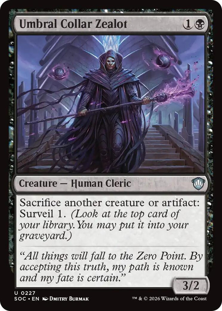 Image for Umbral Collar Zealot (227) [Commander: Secrets of Strixhaven] - Magic: The Gathering