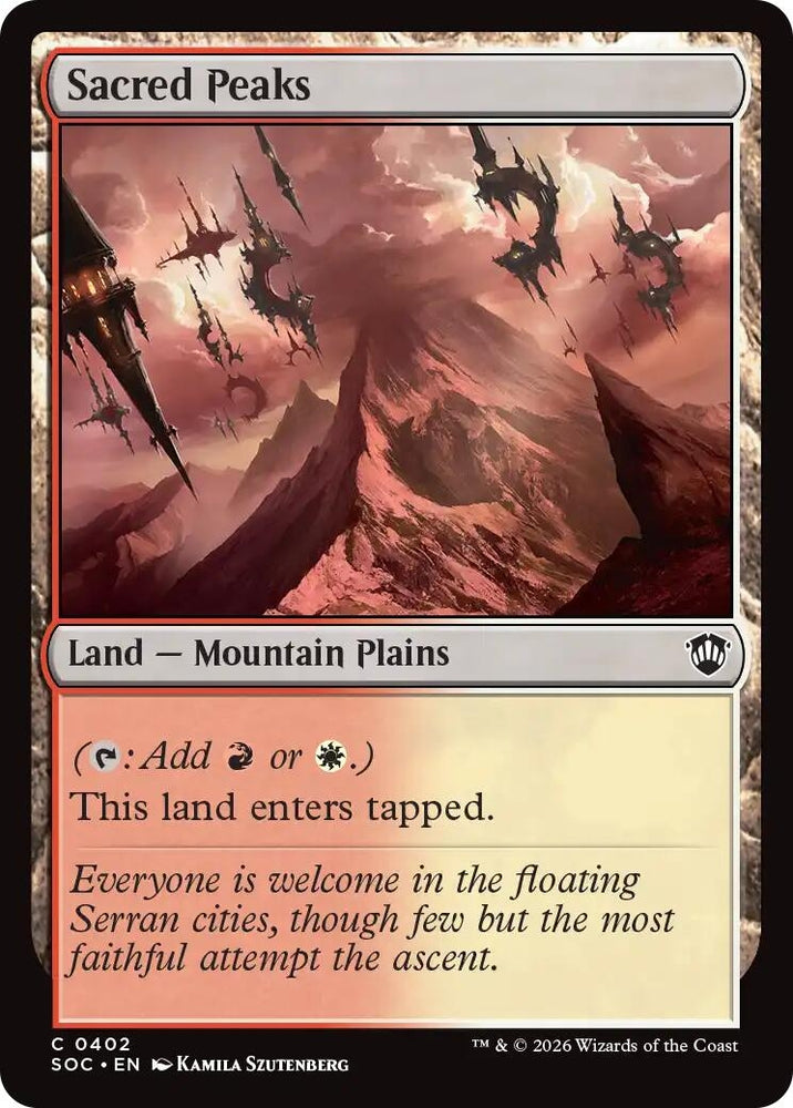 Image for Sacred Peaks (402) [Secrets of Strixhaven] - Magic: The Gathering