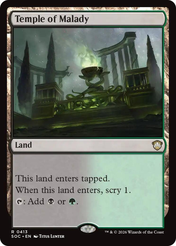 Image for Temple of Malady (413) [Secrets of Strixhaven] - Magic: The Gathering
