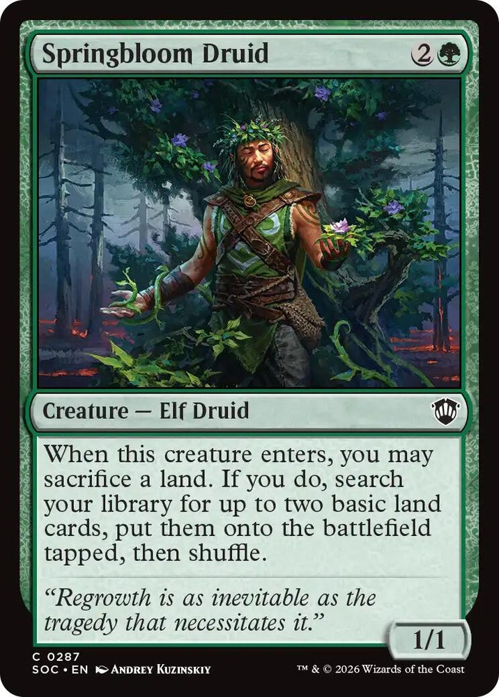 Springbloom Druid (287) [Secrets of Strixhaven]