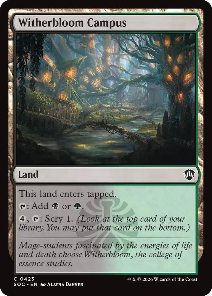 Image for Witherbloom Campus (423) [Secrets of Strixhaven] - Magic: The Gathering