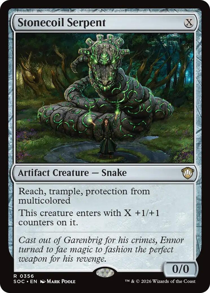 Image for Stonecoil Serpent (356) [Commander: Secrets of Strixhaven] - Magic: The Gathering