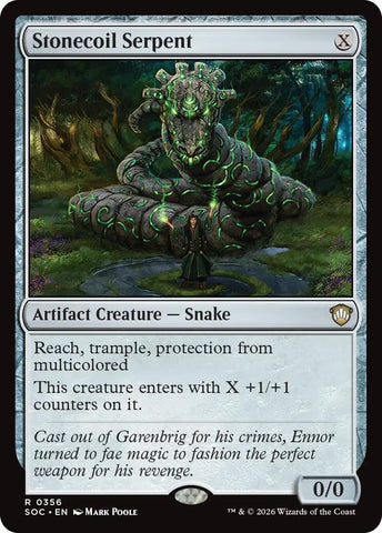 Image for Stonecoil Serpent (356) [Commander: Secrets of Strixhaven] - Magic: The Gathering