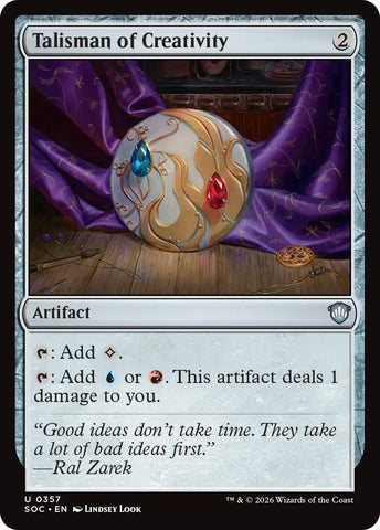 Image for Talisman of Creativity (357) [Secrets of Strixhaven] - Magic: The Gathering