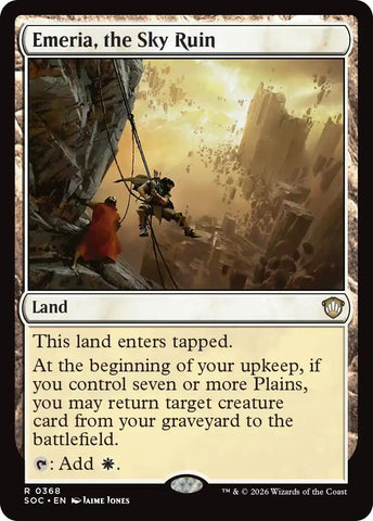 Image for Emeria, the Sky Ruin (368) [Secrets of Strixhaven] - Magic: The Gathering