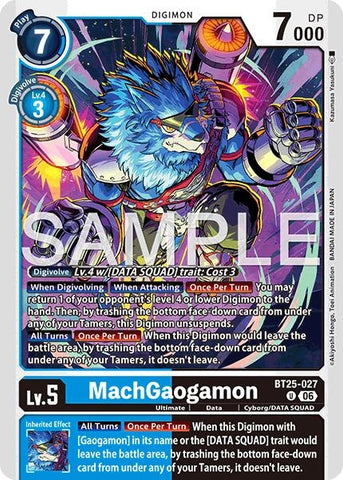 Image for MachGaogamon (BT25-027 U) [Dual Revolution] - Digimon Card Game