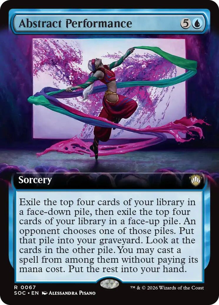 Image for Abstract Performance (Extended Art) (67) [Secrets of Strixhaven] - Magic: The Gathering