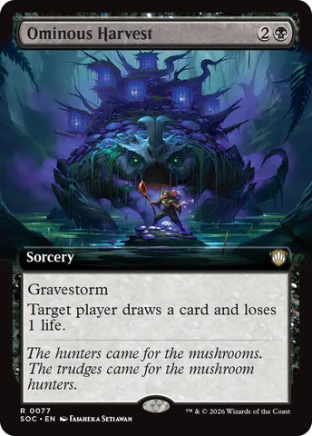 Image for Ominous Harvest (Extended Art) (77) [Secrets of Strixhaven] - Magic: The Gathering