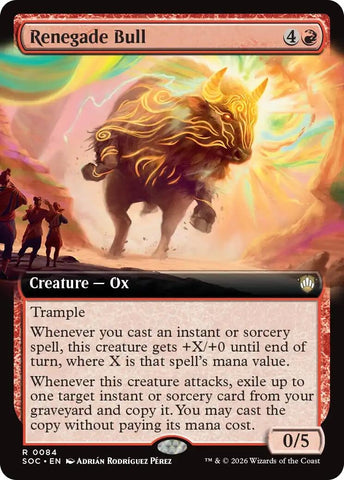 Image for Renegade Bull (Extended Art) (84) [Secrets of Strixhaven] - Magic: The Gathering