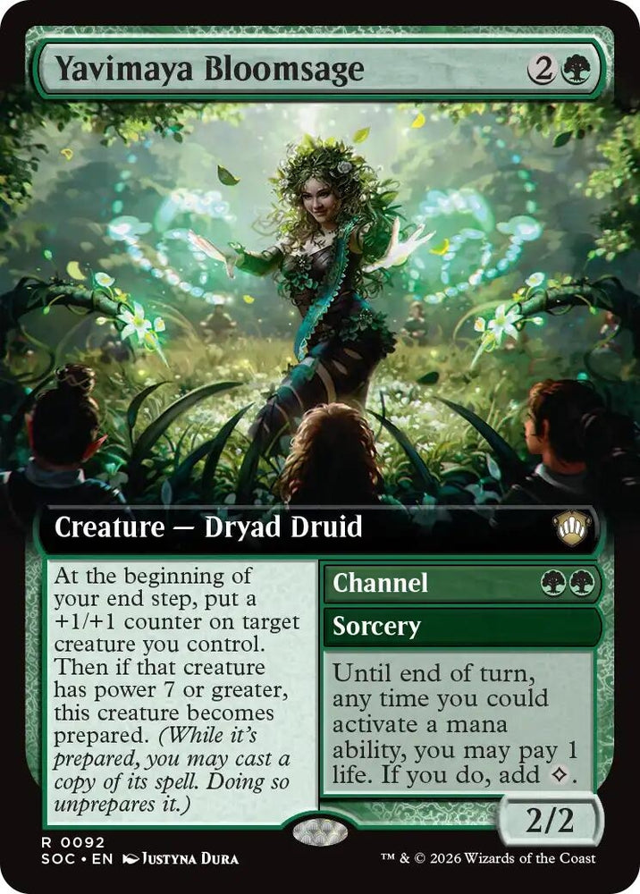 Image for Yavimaya Bloomsage (Extended Art) (92) [Secrets of Strixhaven] - Magic: The Gathering
