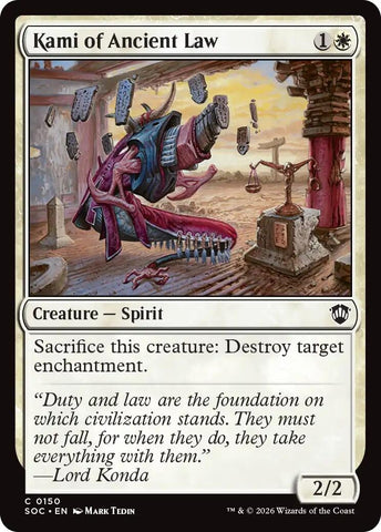 Image for Kami of Ancient Law (150) [Secrets of Strixhaven] - Magic: The Gathering