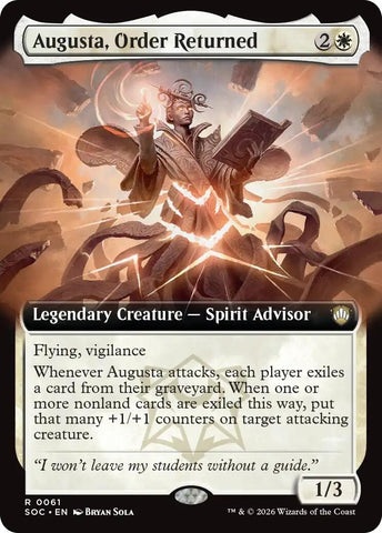 Image for Augusta, Order Returned (Extended Art) (61) [Secrets of Strixhaven] - Magic: The Gathering