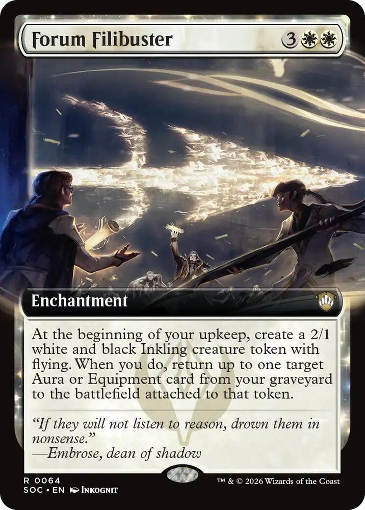 Image for Forum Filibuster (Extended Art) (64) [Secrets of Strixhaven] - Magic: The Gathering