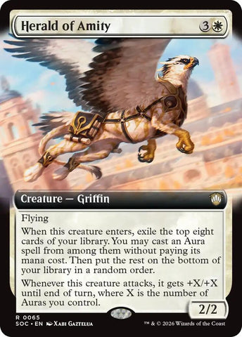 Image for Herald of Amity (Extended Art) (65) [Secrets of Strixhaven] - Magic: The Gathering