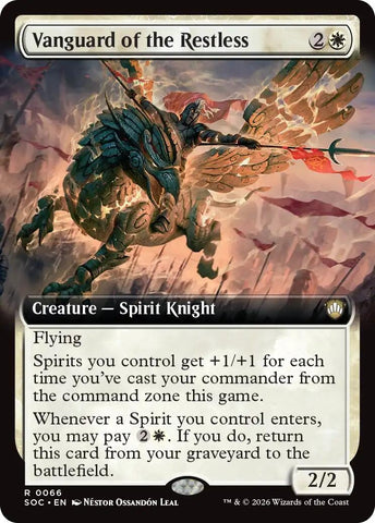 Vanguard of the Restless (Extended Art) (66) [Secrets of Strixhaven]