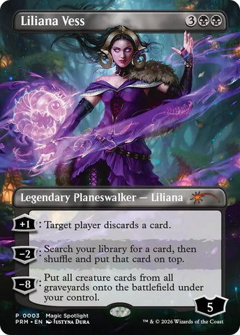 Image for Liliana Vess (Borderless) (3) [Unique and Miscellaneous Promos] - Magic: The Gathering
