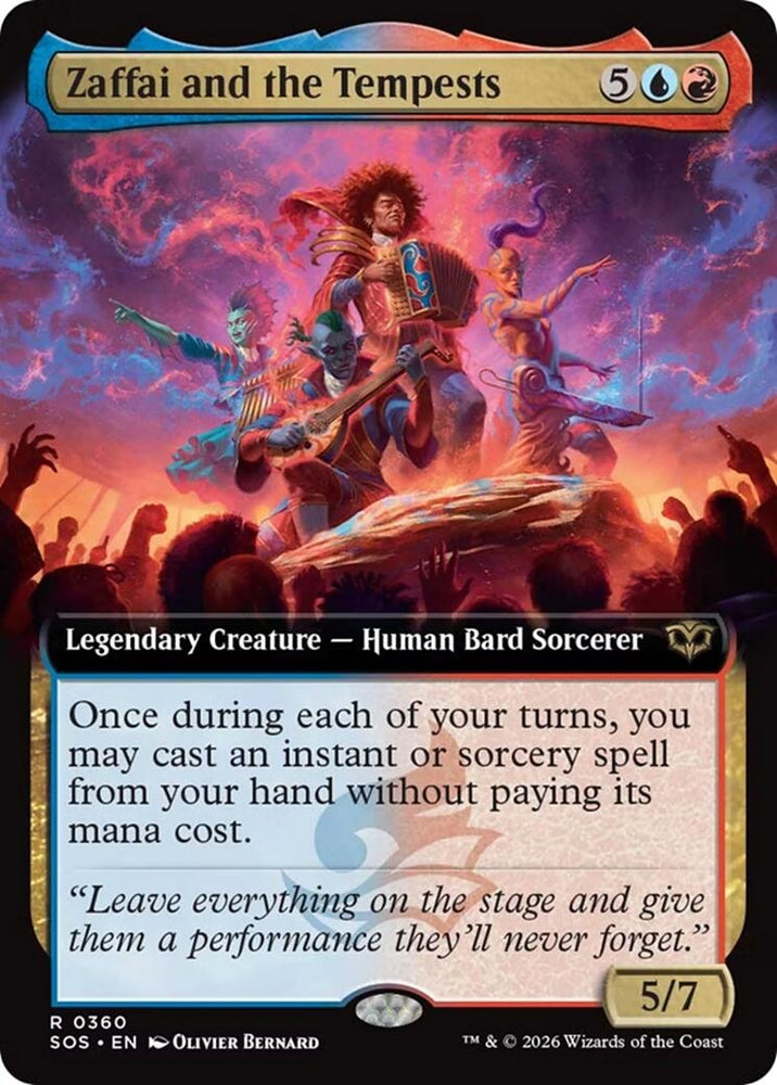 Image for Zaffai and the Tempests (Extended Art) (360) [Secrets of Strixhaven] - Magic: The Gathering