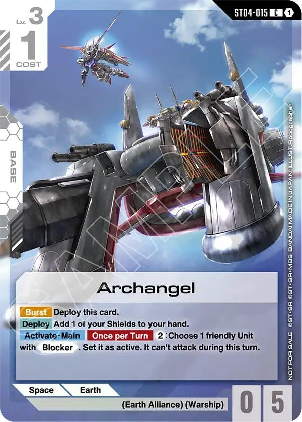 Image for Archangel (Store Tournament Participant Pack 04) (ST04-015) [Gundam Promotional Cards] - Gundam Card Game