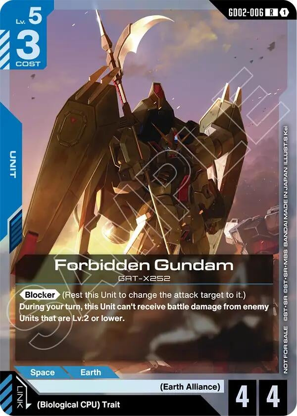 Image for Forbidden Gundam (Store Tournament Participant Pack 04) (GD02-006) [Gundam Promotional Cards] - Gundam Card Game