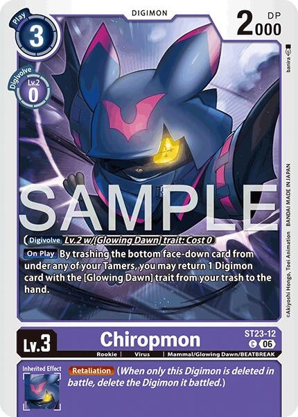 Image for Chiropmon (ST23-12 C) [Starter Deck 23: Beatbreak] - Digimon Card Game