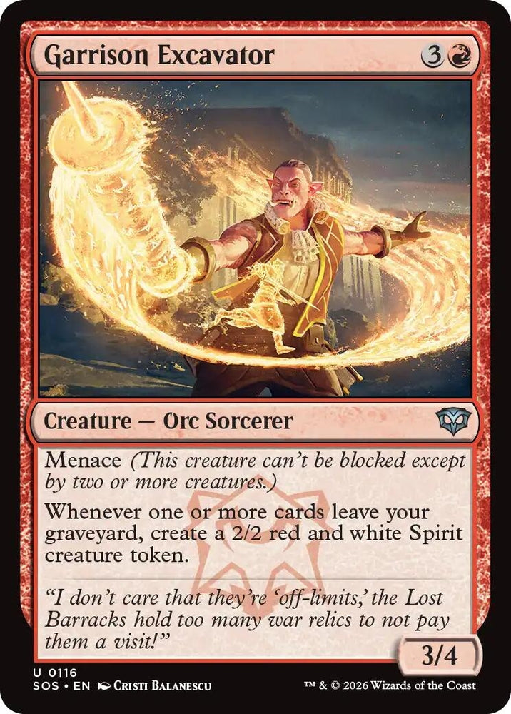Image for Garrison Excavator (116) [Secrets of Strixhaven] - Magic: The Gathering
