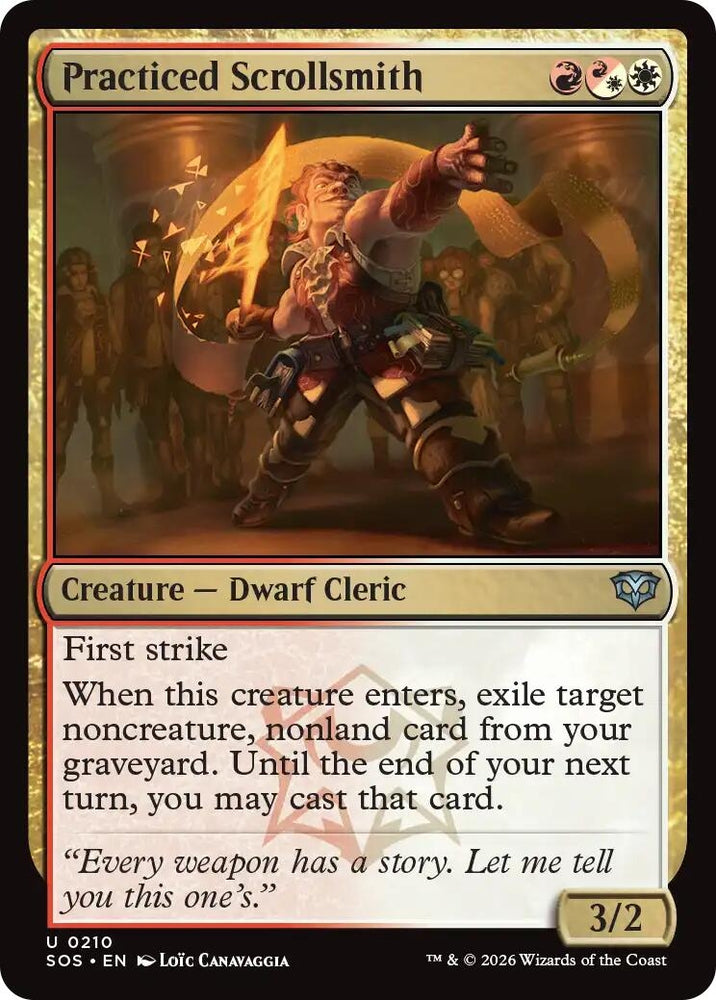 Image for Practiced Scrollsmith (210) [Secrets of Strixhaven] - Magic: The Gathering