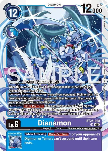 Image for Dianamon (BT25-028 SR) [Dual Revolution] - Digimon Card Game