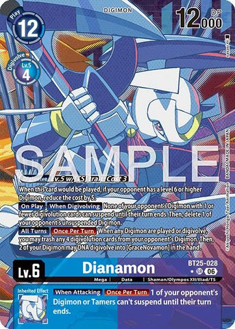 Image for Dianamon (Alternate Art) (BT25-028 SR) [Dual Revolution] - Digimon Card Game