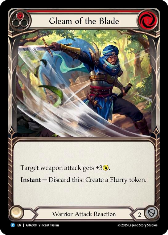 Image for Gleam Of The Blade (Red) (AHA008) [Armory Deck Origins: Hala] - Flesh and Blood TCG