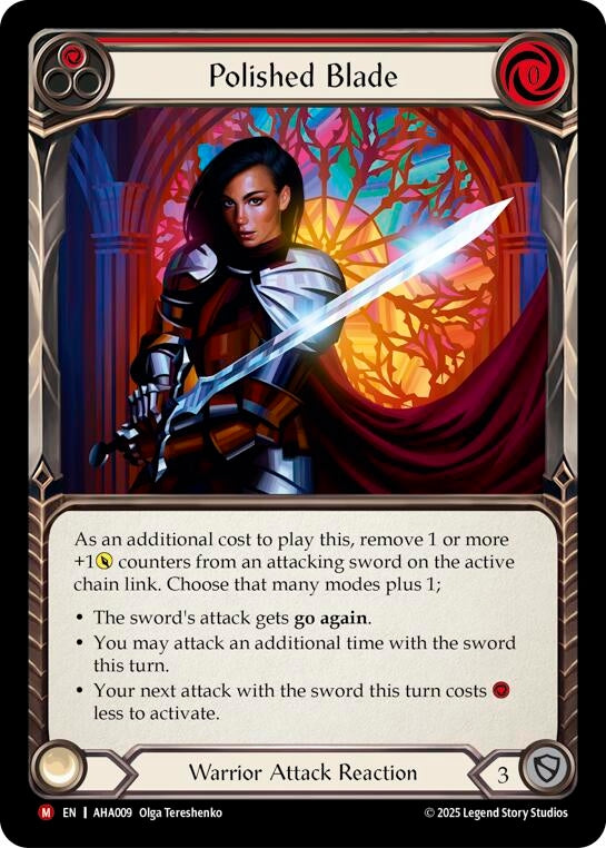 Image for Polished Blade (Red) (AHA009) [Armory Deck Origins: Hala] - Flesh and Blood TCG