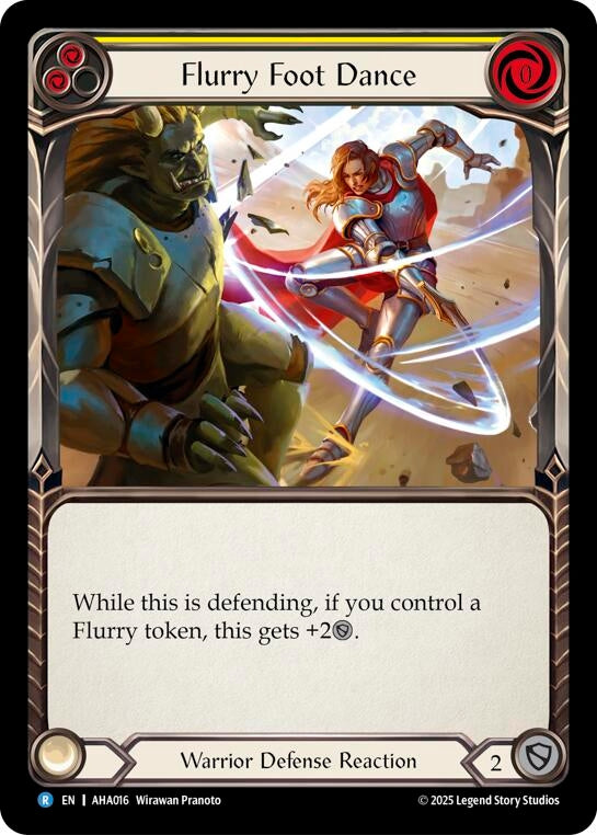 Image for Flurry Foot Dance (Yellow) (AHA016) [Armory Deck Origins: Hala] - Flesh and Blood TCG