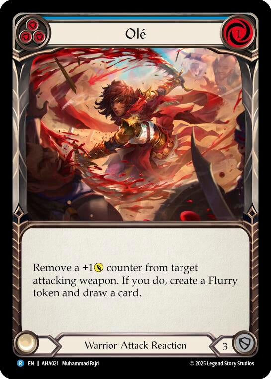 Image for Ole (Blue) (AHA021) [Armory Deck Origins: Hala] - Flesh and Blood TCG