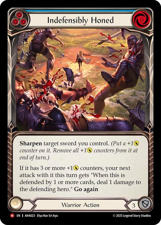 Image for Indefensibly Honed (Blue) (AHA023) [Armory Deck Origins: Hala] - Flesh and Blood TCG