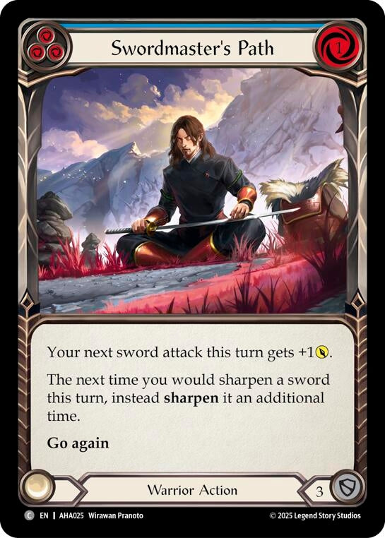 Image for Swordmasters Path (Blue) (AHA025) [Armory Deck Origins: Hala] - Flesh and Blood TCG
