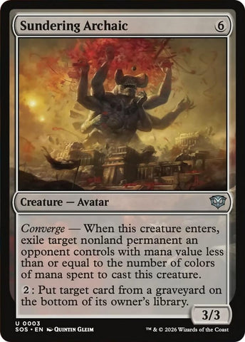 Image for Sundering Archaic (3) [Secrets of Strixhaven] - Magic: The Gathering