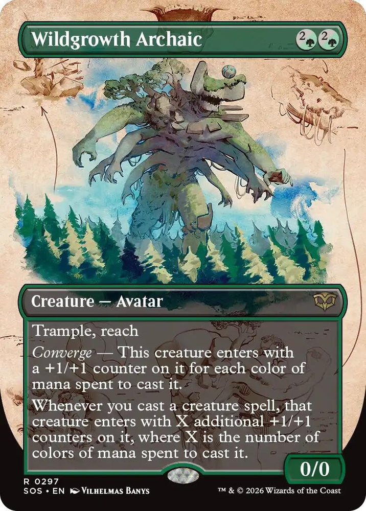 Image for Wildgrowth Archaic (Borderless) (297) [Secrets of Strixhaven] - Magic: The Gathering
