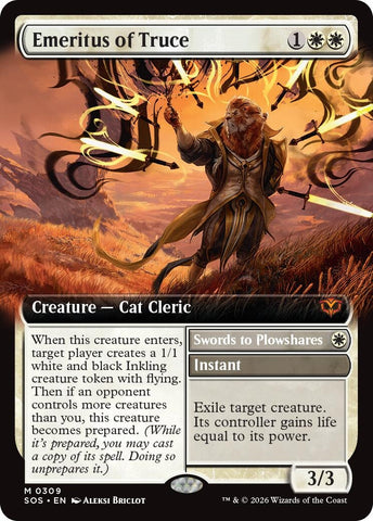 Image for Emeritus of Truce (Extended Art) (309) [Secrets of Strixhaven] - Magic: The Gathering