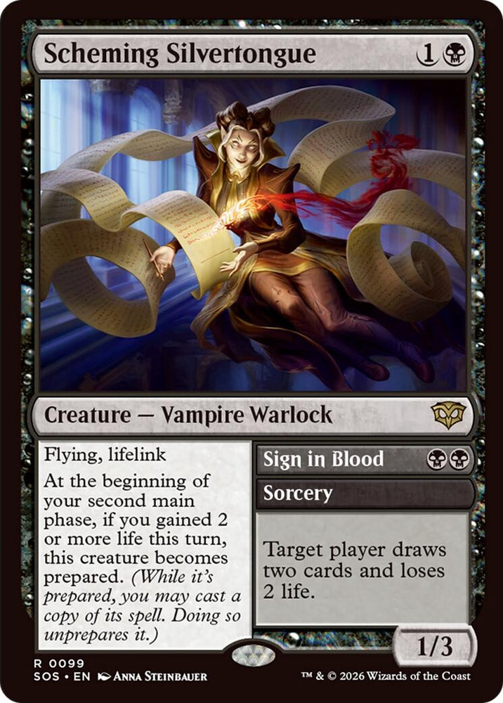 Image for Scheming Silvertongue (99) [Secrets of Strixhaven] - Magic: The Gathering