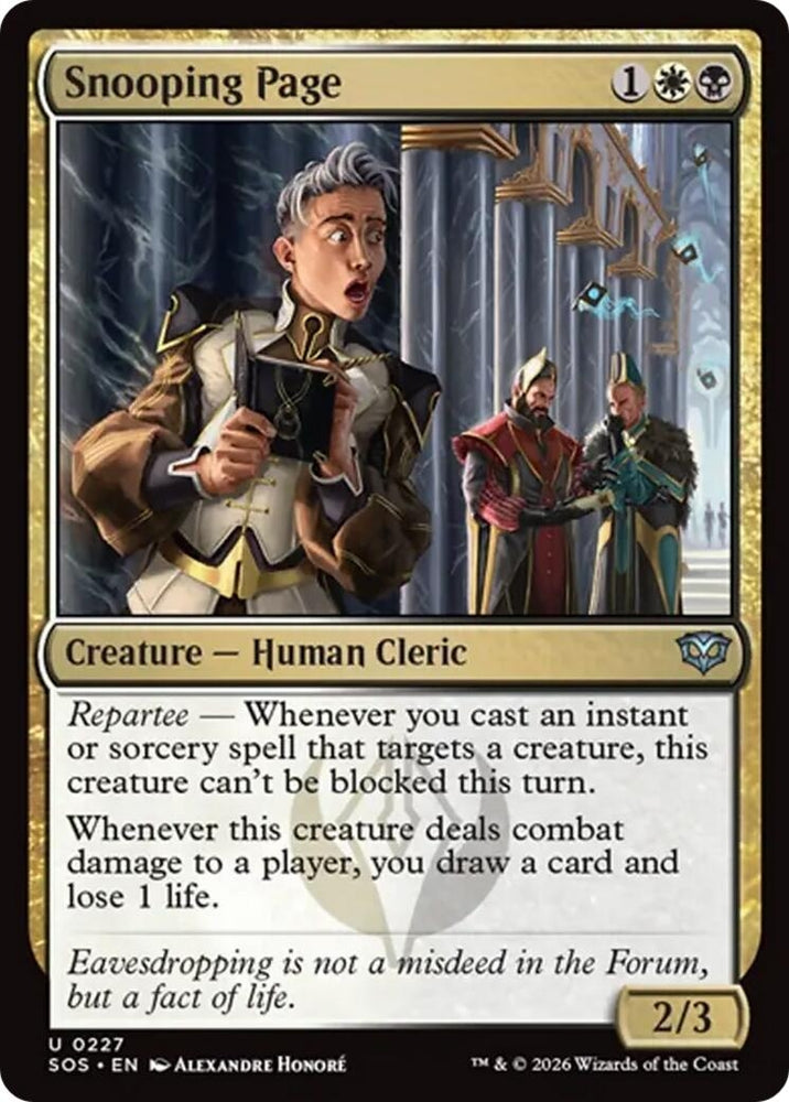 Image for Snooping Page (227) [Secrets of Strixhaven] - Magic: The Gathering