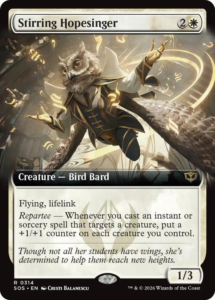 Image for Stirring Hopesinger (Extended Art) (314) [Secrets of Strixhaven] - Magic: The Gathering