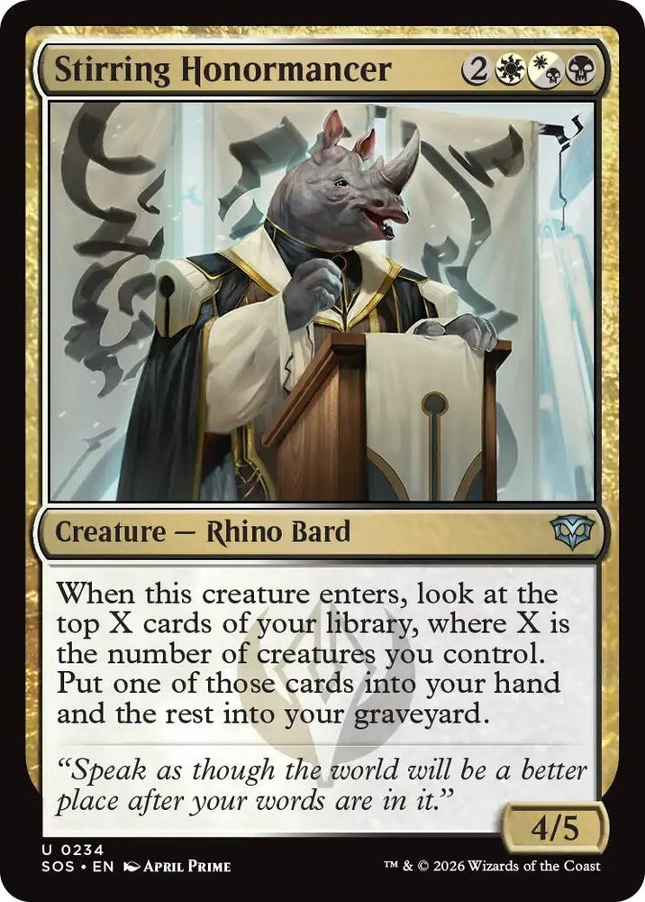 Image for Stirring Honormancer (234) [Secrets of Strixhaven] - Magic: The Gathering
