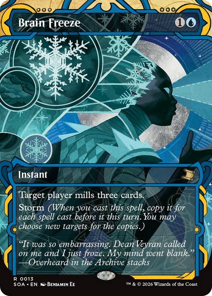 Image for Brain Freeze (13) [Secrets of Strixhaven: Mystical Archive] - Magic: The Gathering