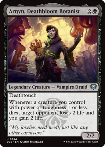 Image for Arnyn, Deathbloom Botanist (74) [Secrets of Strixhaven] - Magic: The Gathering
