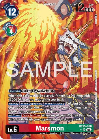 Image for Marsmon (Alternate Art) (BT25-020 SR) [Dual Revolution] - Digimon Card Game