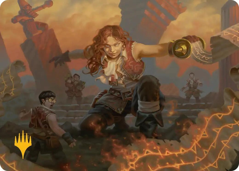 Image for Zealous Lorecaster Art Card (Gold-Stamped Planeswalker Symbol) (14) [Secrets of Strixhaven] - Magic: The Gathering