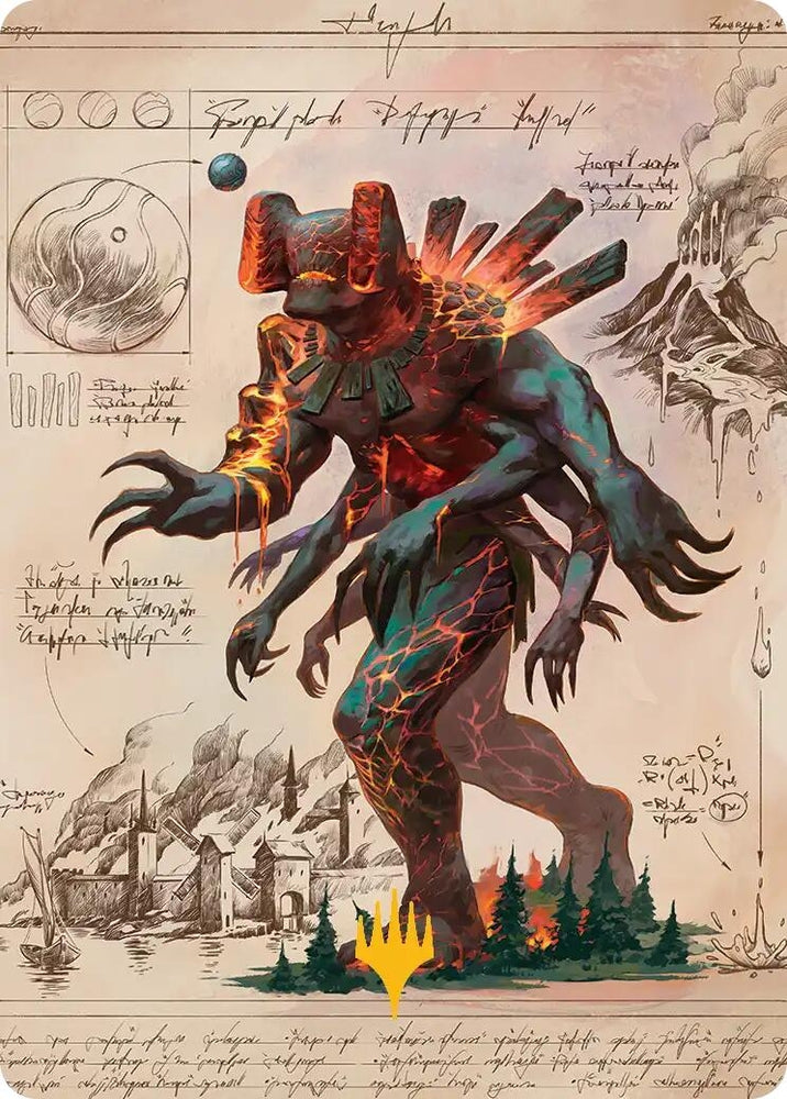 Image for Magmablood Archaic Art Card (Gold-Stamped Planeswalker Symbol) (31) [Secrets of Strixhaven] - Magic: The Gathering