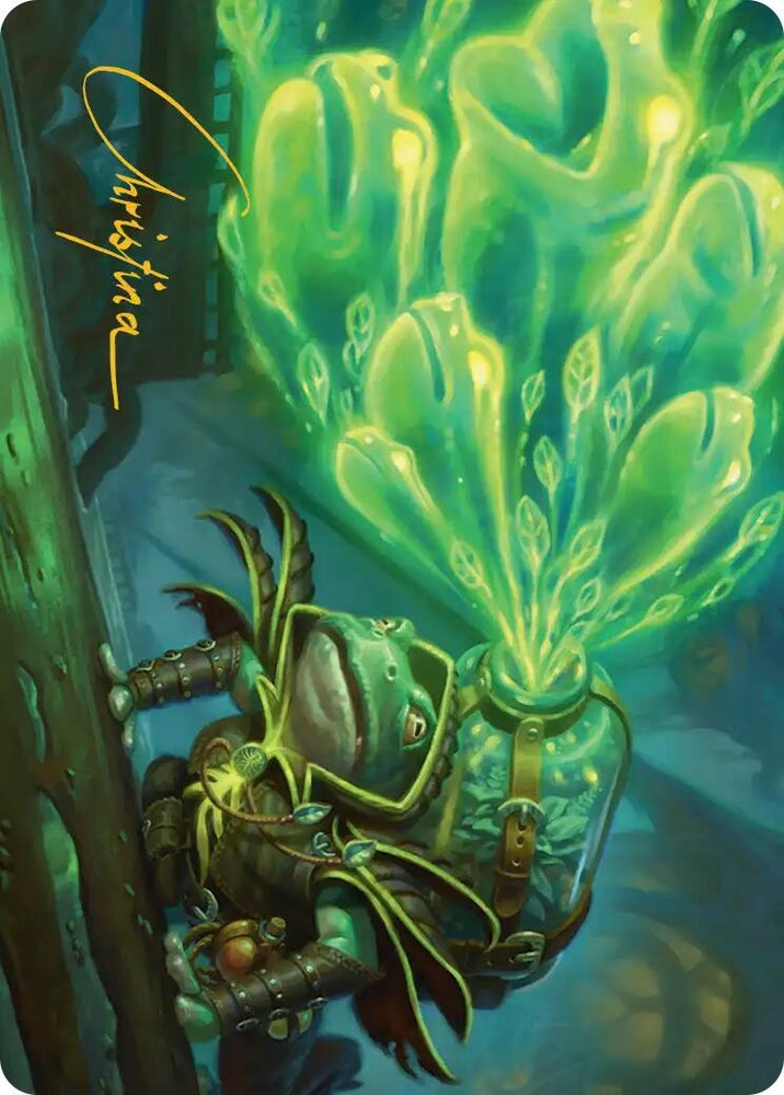 Image for Burrog Barrage Art Card (Gold-Stamped Signature) (15) [Secrets of Strixhaven] - Magic: The Gathering